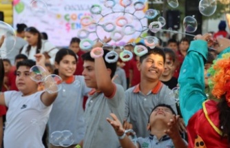 ŞANLIURFALI ÇOCUKLAR DOYASIYA EĞLENDİ